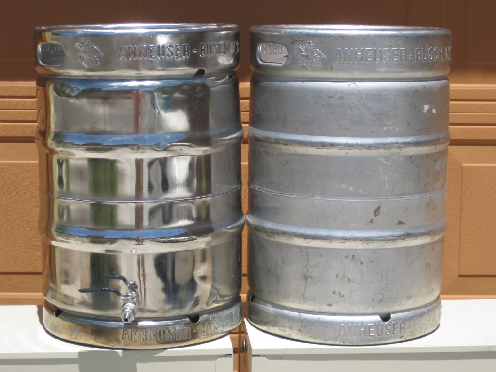 Polished Keg Before and After
