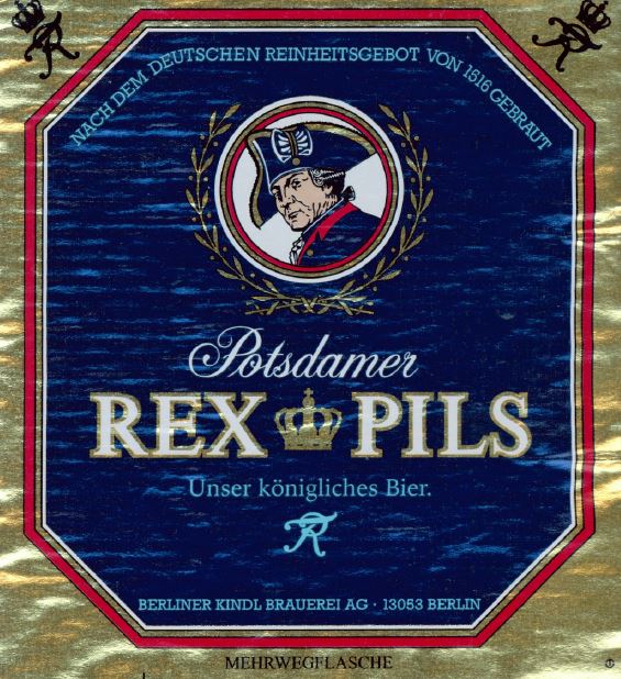 Potsdamer Rex Pils - Berliner Kindl Brauerei