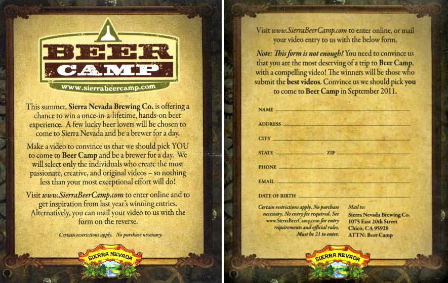 Beer Camp Entry Form Beer Camp Entry Form