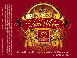 Mt. Pleasant Brewing Co. Svsu Anniversary Golden Wheat Beer January 2013