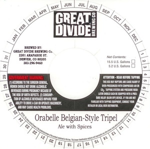 Great Divide Brewing Company Orabelle