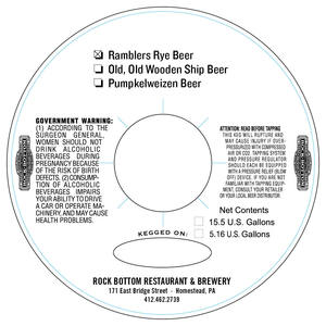 Rock Bottom Ramblers Rye