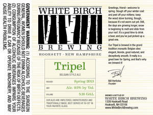 White Birch Brewing Tripel