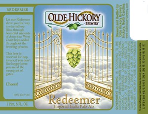 Olde Hickory Brewery Redeemer December 2012