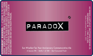 Smuttynose Brewing Co. Paradox December 2012