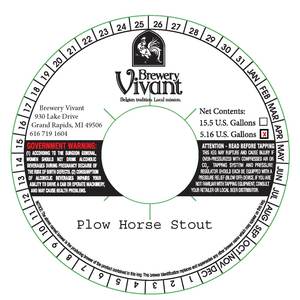 Brewery Vivant Plow Horse December 2012