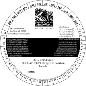 Sebago Brewing Company 2012 Grand Crue