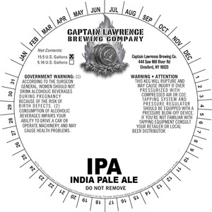 Captain Lawrence Brewing Co IPA December 2012