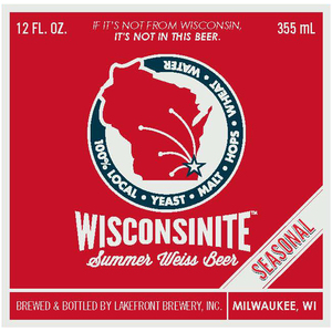 Lakefront Brewery Wisconsinite Summer Weiss