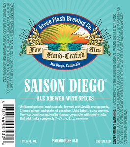Green Flash Brewing Company Saison Diego