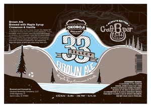 Okoboji Brewing Company Select 33 January 2013