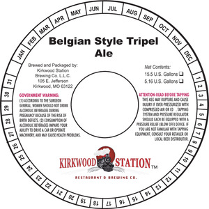 Kirkwood Station Belgian Style Tripel Ale