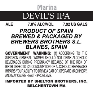 Marina Devil's IPA January 2013