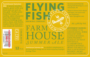 Flying Fish Brewing Co. Farmhouse Summer January 2013