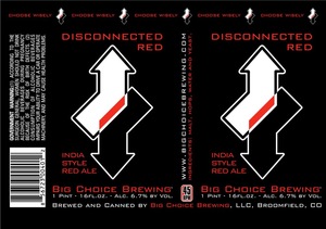 Big Choice Brewing Disconnected January 2013