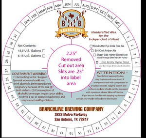 Branchline Brewing Company Oso Knotty Oyster Stout