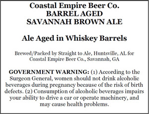 Coastal Empire Beer Company Barrel Aged Savannah January 2013