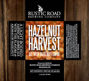 Rustic Road Brewing Company Hazelnut Harvest January 2013