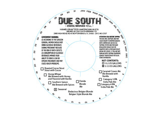 Due South Brewing Co Bodacious Belgian Blonde