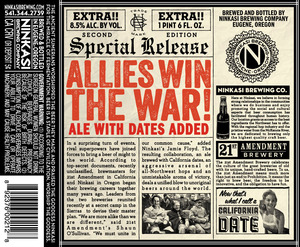 Ninkasi Brewing Company Allies Win The War January 2013