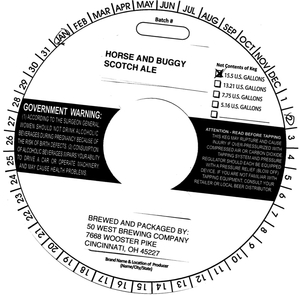 Fifty West Brewing Company Horse And Buggy January 2013