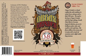 Organ Grinder Amber Ale January 2013