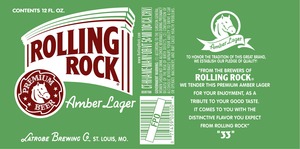 Rolling Rock Amber 