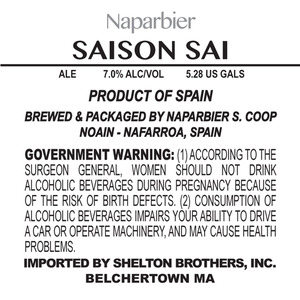 Naparbier Saison Sai January 2013