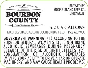 Goose Island Beer Co. Bourbon County Brand Barleywine January 2013