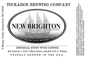 Tuckahoe Brewing Company New Brighton Coffee Stout January 2013