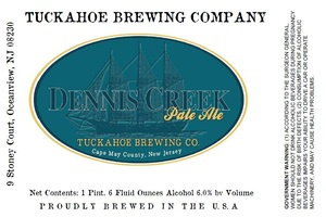 Tuckahoe Brewing Company Dennis Creek January 2013