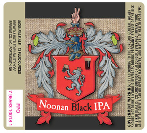 Smuttynose Brewing Co. Noonan Black IPA January 2013