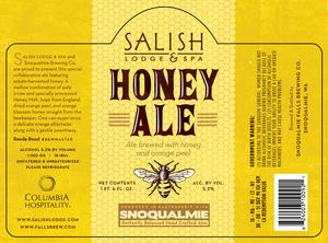 Salish Lodge & Spa Honey Ale January 2013