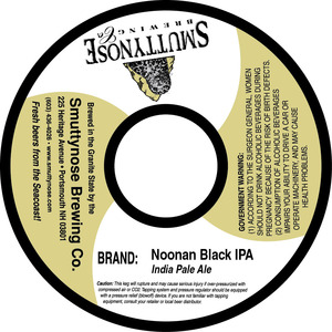 Smuttynose Brewing Co. Noonan Black IPA January 2013