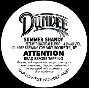 Dundee Summer Shandy January 2013