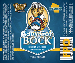 Horny Goat Brewing Co. Baby Got Bock January 2013