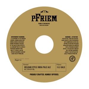 Pfriem Belgian Style India Pale