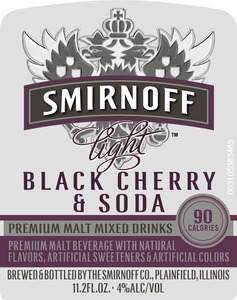 Smirnoff Light Black Cherry & Soda