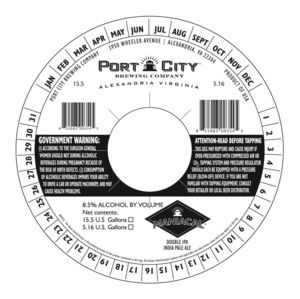 Port City Brewing Company Maniacal Double IPA