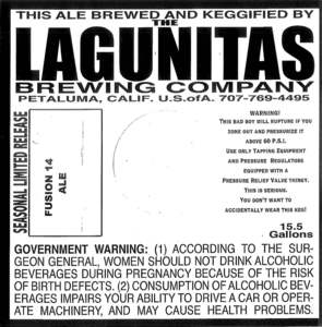 The Lagunitas Brewing Company Fusion 14 January 2013