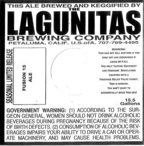 The Lagunitas Brewing Company Fusion 15