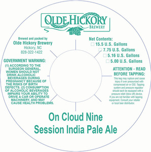 Olde Hickory Brewery On Cloud Nine January 2013
