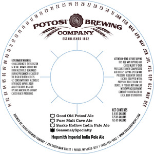 Potosi Brewing Company Hopsmith Imperial India Pale Ale