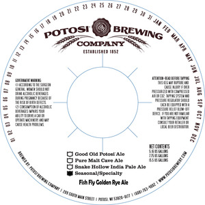 Potosi Brewing Company Fish Fly Golden Rye Ale