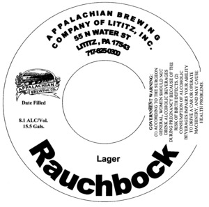 Appalachian Brewing Co Rauchbock January 2013