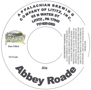 Appalachian Brewing Co Abbey Roade January 2013