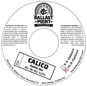Ballast Point Brewing Company Calico January 2013
