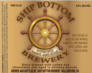 Ship Bottom Brewery Wooden Jetty Barrel Aged Stout January 2013