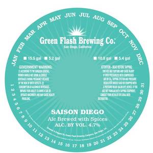 Green Flash Brewing Company Saison Diego