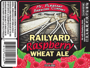 Mt. Pleasant Brewing Company Railyard Raspberry Wheat Ale